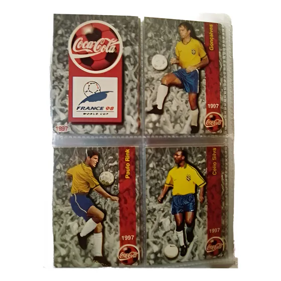 Coleção Futcards Coca Cola Completa Na Pasta Original