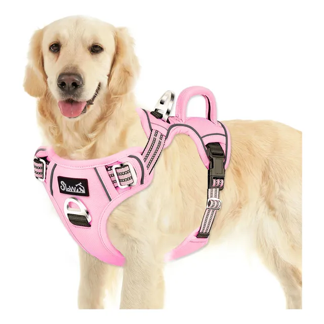 Arnés Anti Tirones Ajustable Reflectante Para Perro S - Xl