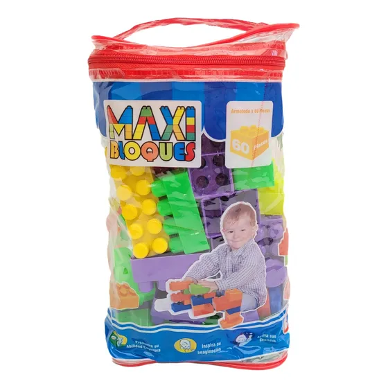 Bloques De Construccion Juego Armatodo Didactico 60 Piezas
