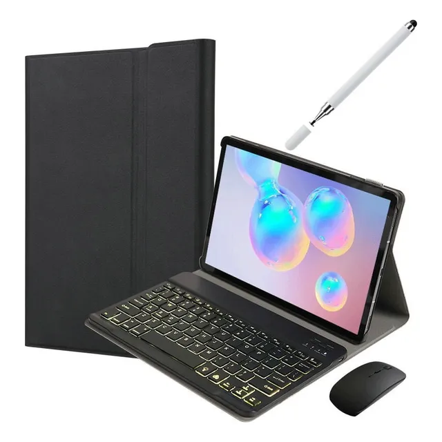 Funda Teclado Iluminado Mouse For Lenovo Tab P11 (tb-j606f)