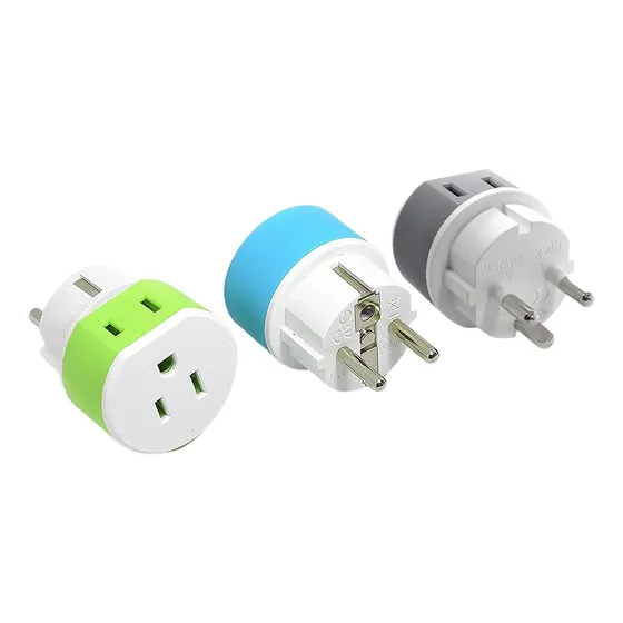 Adaptador De Enchufe De Alimentación 3 Unidades 1 K Y 2 E/f