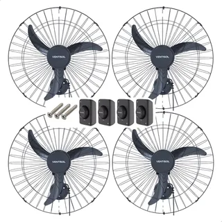 Ventilador Parede Industrial Oscilante 60cm Kit 04 Ventisol Cor Das PĂĄs Preto Cor Da Estrutura Preto Voltagem Ventilador Parede Industrial Oscilante 60cm Kit 04 Ventisol Cor Das PĂĄs Preto Cor Da Estrutura Preto Voltagem