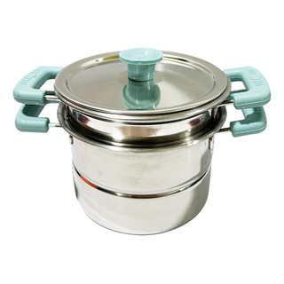 Sartén Y Olla Para Sopa Con Tapa Y Asa Olla De Sopa Azul Sartén Y Olla Para Sopa Con Tapa Y Asa Olla De Sopa Azul