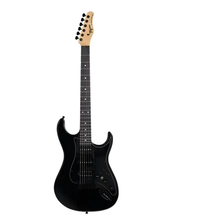 Guitarra Elétrica Tagima Duo Smart-s Com Efeitos Na Cor Black Destro Smart-s Bk Techwood