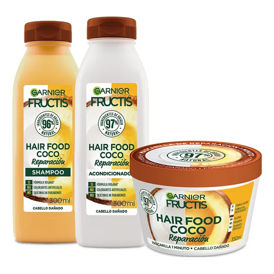Pack Hf Coco Shampoo + Acondicionador + Crema Tratamiento