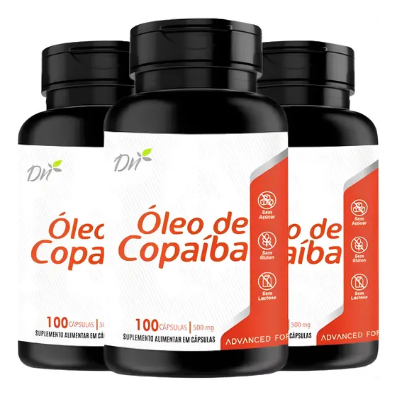 Óleo De Copaíba Puro 500mg 300 Cápsulas Encapsulados Naturais