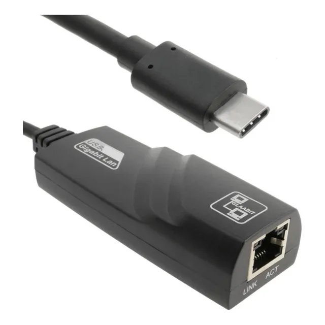 Adaptador Covertidor Usb Tipo C 3.0 A Ethernet Rj45 Lan