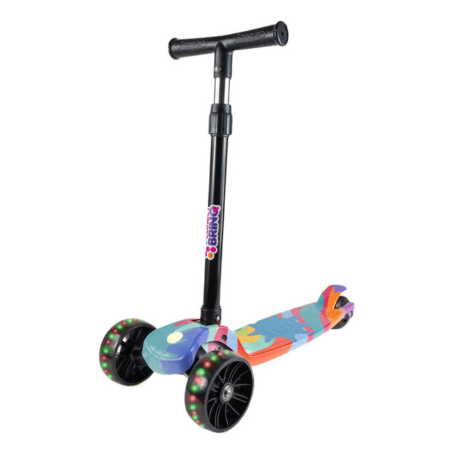 Patinete Infantil 3 Rodas Dobrável Com Led Conect Brinq Bv0011 Brinquedo Para Crianças Est... Patinete Infantil 3 Rodas Dobrável Com Led Conect Brinq Bv0011 Brinquedo Para Crianças Est...