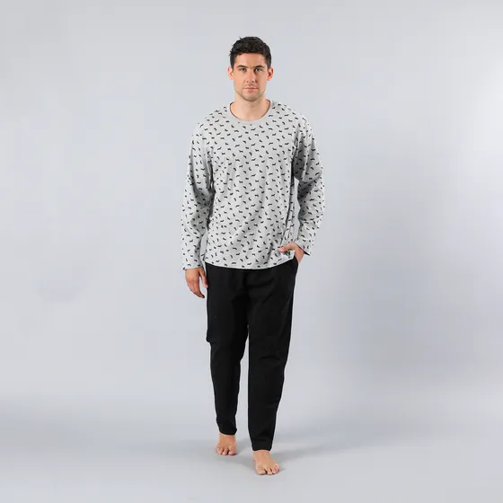 Pijama Fls Escote V Flores Hombre 33802-2