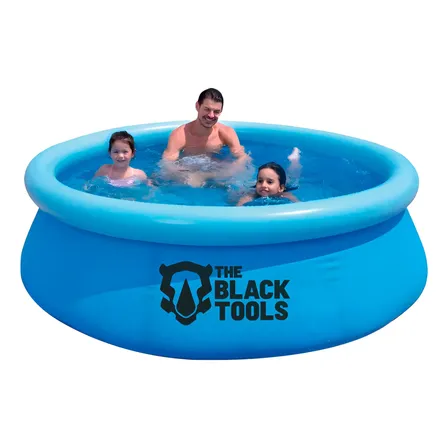 Piscina Inflável Fun Reforçada 1400 Litros Com Kit Reparo Azul