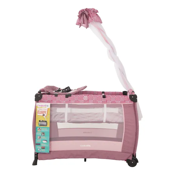 Corral Liviano Para Bebe Doble Nivel Con Mosquitero Oferta
