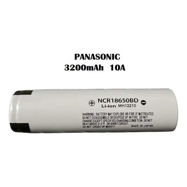 Batería De Litio 18650 Panasonic Polo + Plano 3200mah