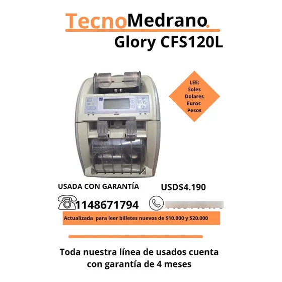 Glory Gfs120 Contadora Clasificadora 20mil Actualizando