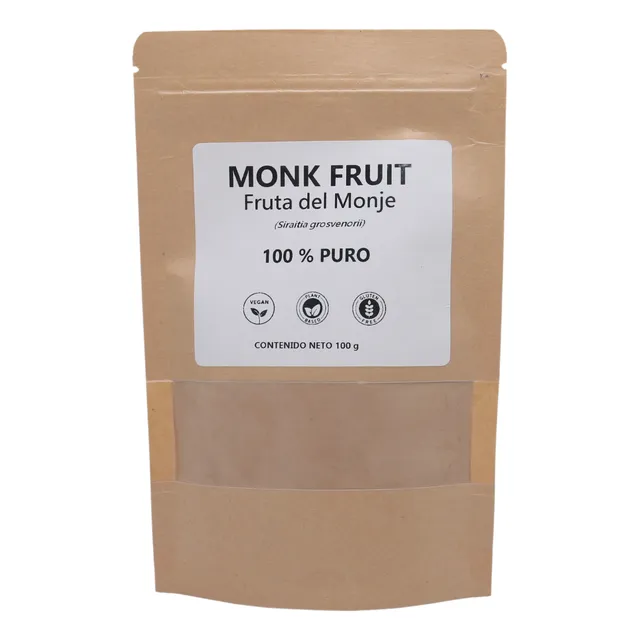 Monk Fruit 100g Fruta Del Monje Sin Eritritol 100% Puro