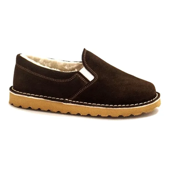 Alpargatas Panchas - Cuero Vacuno Gamuza Y Corderito - Costura Fraymocho - Calzado Ciro