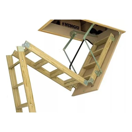 Escalera Para Altillo Rebatible De Madera Reforzada Eskabo