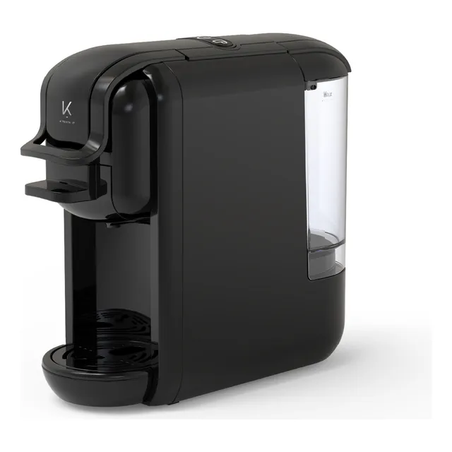 Cafetera Expresso Kitchen-it Arezzo 4 en 1 Color Negro Automática para Capsulas y Café Molido
