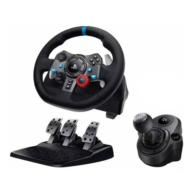 Logitech G29, Timón Para Pc / Ps4 | Ps5 + Palanca De Cambios Color Negro
