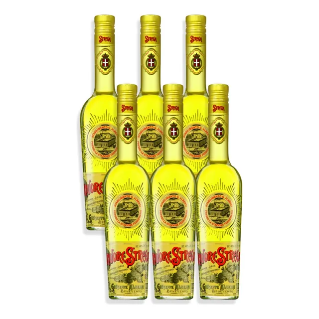 Licor Destilado Strega Giuseppe Alberti Benevento 700ml X6u
