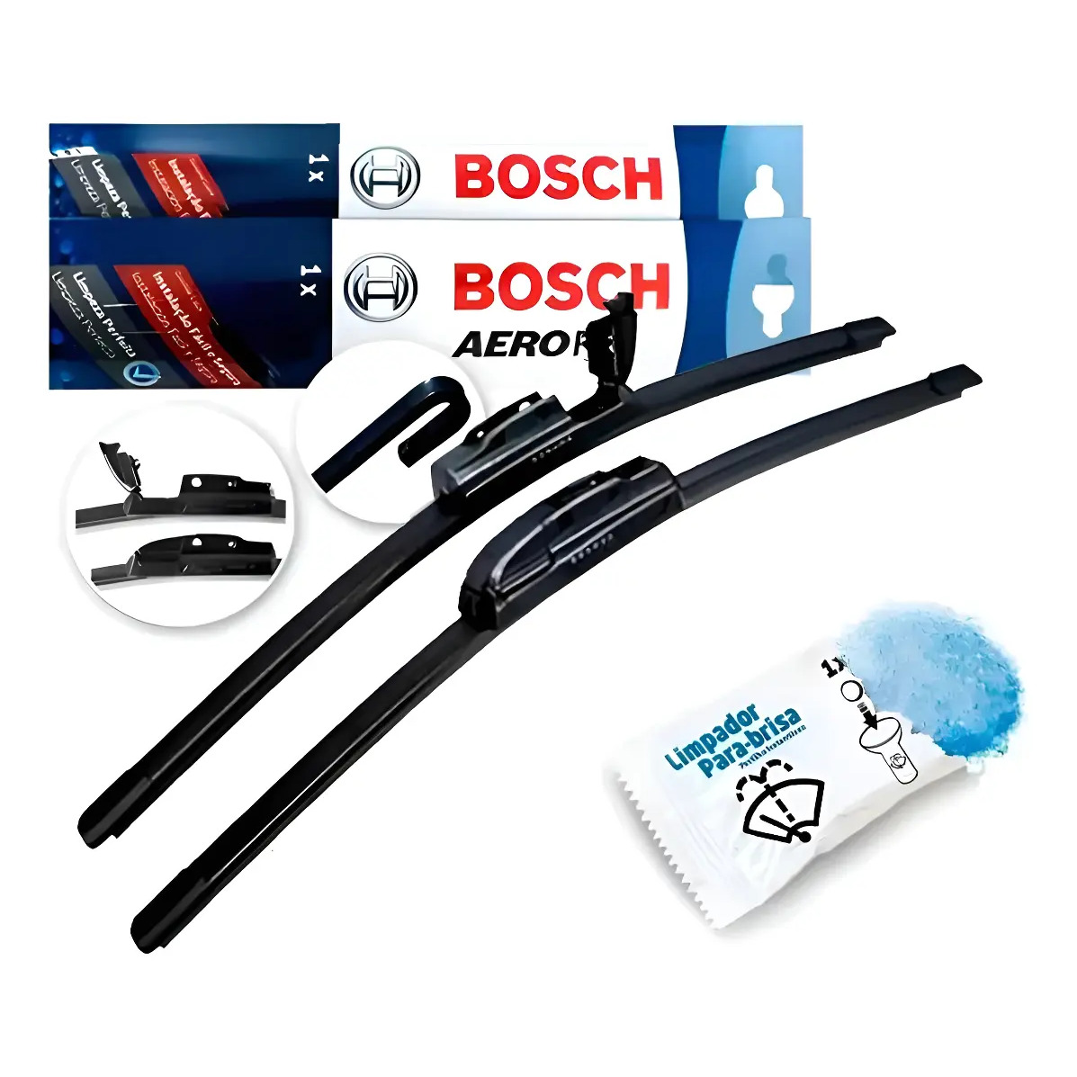 Palhetas Limpador Parabrisa Bosch Aerofit Silicone