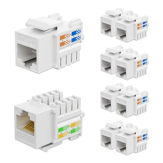 Coupler Cat5e Original Lanpro Rj-45 Hembra Varios Colores