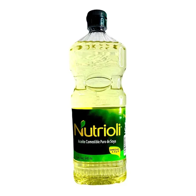 Aceite Puro De Soya Vegetal Nutrioli Botella 946 Ml