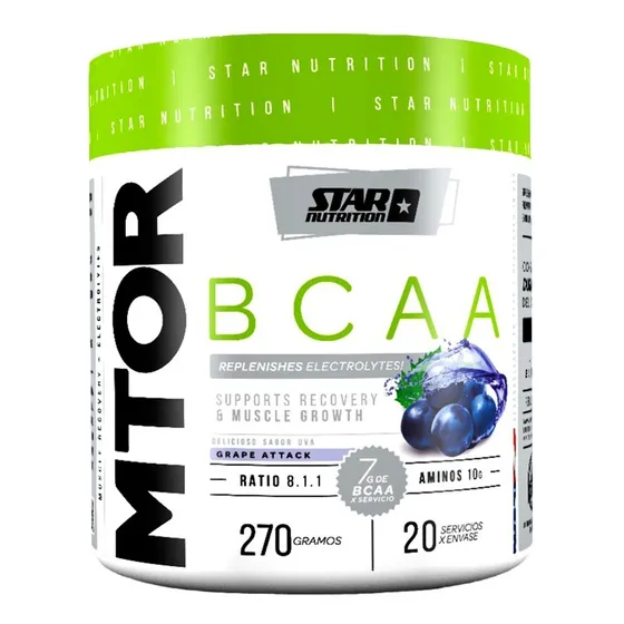 Mtor Bcaa X Evolution 290 Grs Star Nutrition Amino 8:1:1 Con Alanina Citrulina Taurina