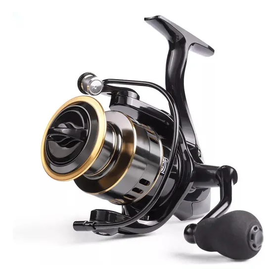Carrete De Pesca Giratorio Profesional 5:2:1 He7000 12 Ejes