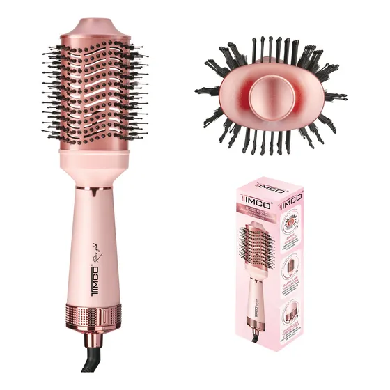 Cepillo Eléctrico Cabello Secador Voluminizador Barril Keratina Ceramica Timco AJHB2007