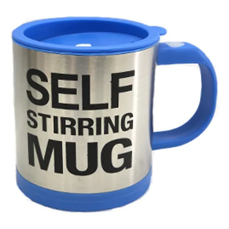 Taza Mezcladora Eléctrica Vaso Batidor De Cafe De Pila Azul