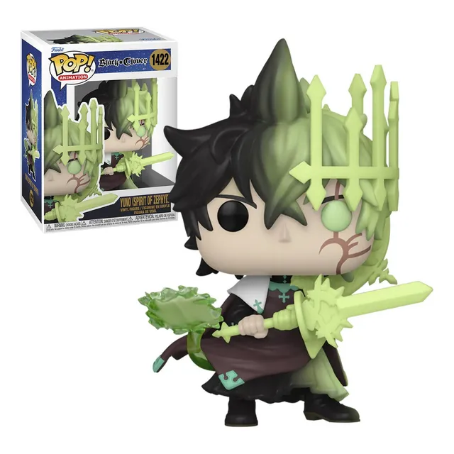 Funko Pop Yuno Espiritu De Cefiro #1422 Black Clover Anime Color Yuno Spirit Of Zephyr #1422 / Inmersión Espiritual