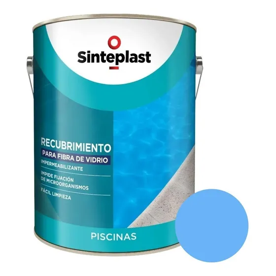 Pintura Para Piletas De Plastico Fibra Sinteplast 4 Lts
