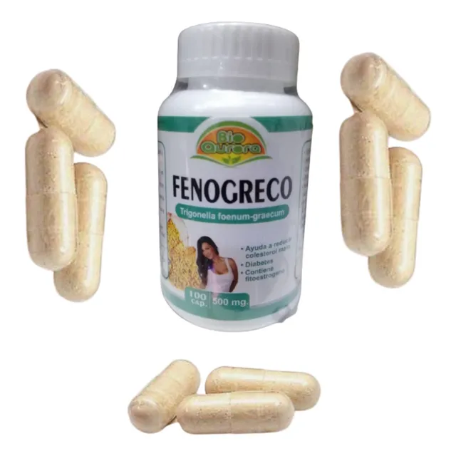 Fenogreco Puro X 100 Capsulas 500mg Aumenta Cadera Bustos 