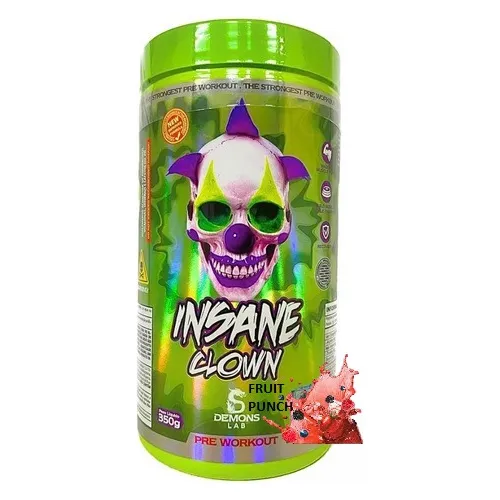 Suplemento em Pó Insane Clown 350g Demons Lab Sabor Fruit punch