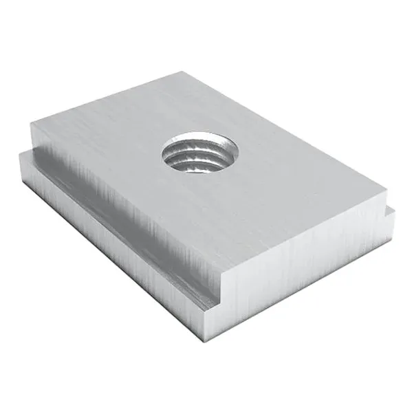 Porca Corrediça Em Alumínio P/ Perfil T-track - M8 - 20un
