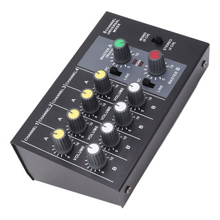Mini Mezclador De Sonido Con Micrófono, 8 Entradas, 2 Salida Mini Mezclador De Sonido Con Micrófono, 8 Entradas, 2 Salida