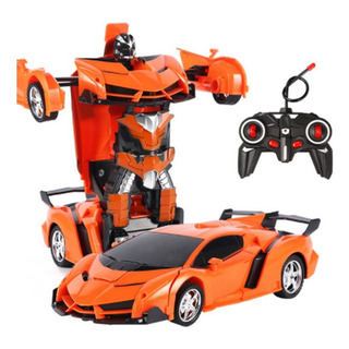 Eléctrico Rc Coche 1:18 Un Botón Deformado Coche Robot Jugue Eléctrico Rc Coche 1:18 Un Botón Deformado Coche Robot Jugue