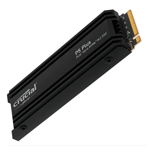 Lectura de SSD Crucial P5 Plus Nvme Pcie Gen4 X4 de 2 TB: 6000 MB/s, color negro