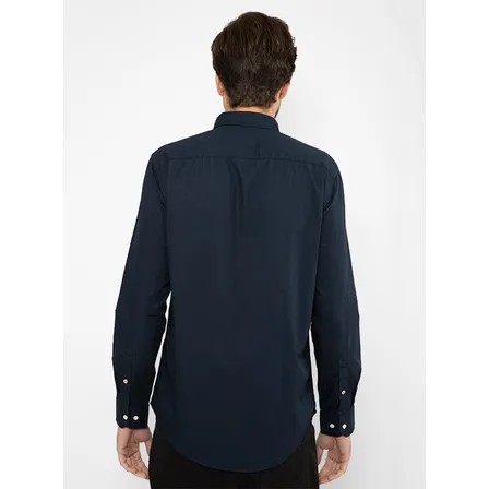 Camisa Vestir Informal Tommy Hilfiger Azul Talla M