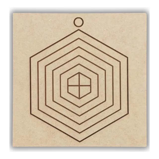 Gráfico Da Radiestesia Diversos 20x20cm Em Mdf Com Cor Escudo Protetor