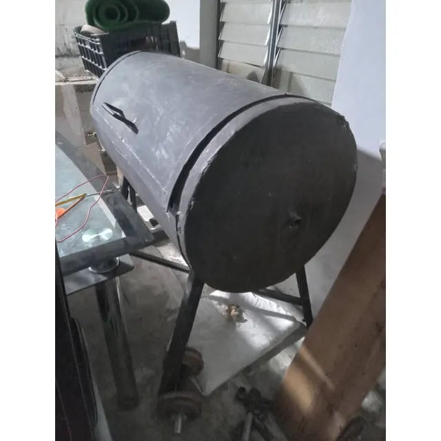 Parrillera Dual (gas Y Leña)