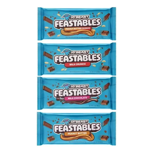 Chocolate Mr Beast Feastables Sampler Pack | Frete grátis