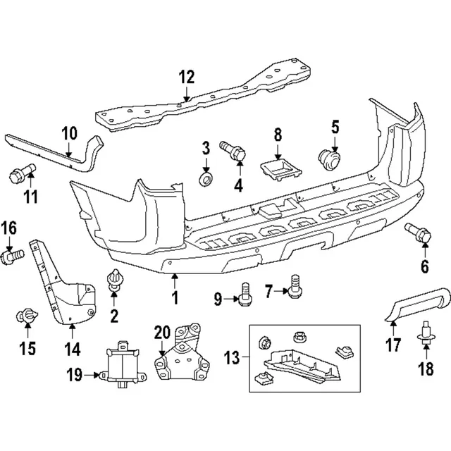Tapa Moldura Parachoques Trasero 4runner Sr5 Tdr 2010 A 2024