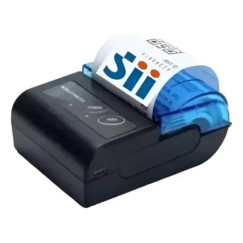 Mini Impresora Térmica Bluetooth Portátil 58mm Azul Y Negro