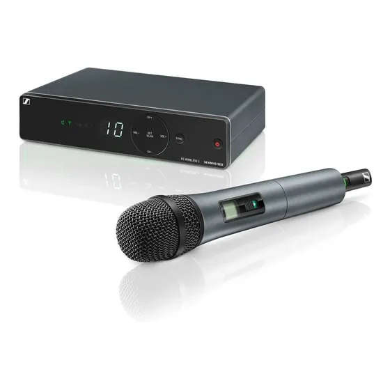Microfone Sennheiser XSW 1-825-A Dinâmico Cardioide cor preto