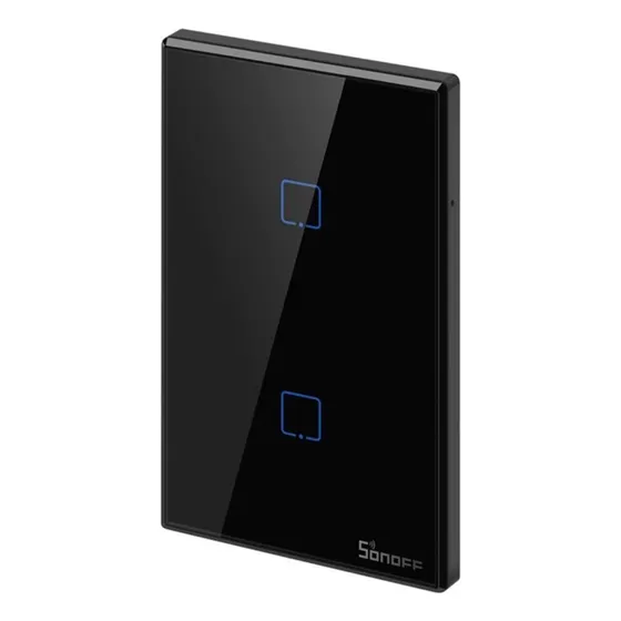 Interruptor De Pared Sonoff T3us2c-tx Rf De 2 Canales
