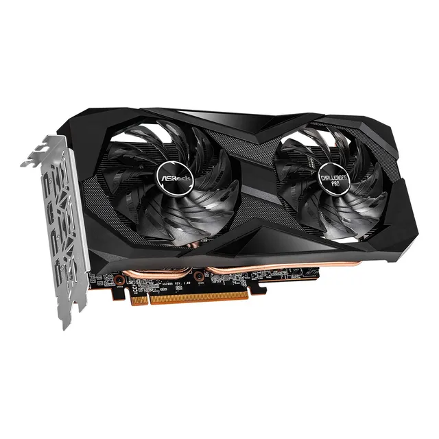 Placa de video AMD ASRock Challenger Radeon 6600 Series RX 6600 XT RX6600XT CLD 8GO OC Edition 8GB
