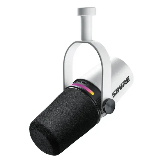 Shure Mv7+ Microfono Dinamico Xlr Usb Ideal Podcast Color Blanco | Cuotas sin interés