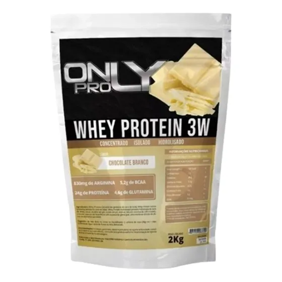 Whey Protein 3w 2kg Concentrado Isolado Hidrolisado Sabores