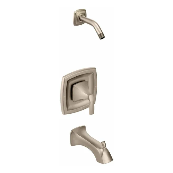 Grifo Ducha Para Bañera Niquel Cepillado